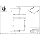 pba 01 Duschvorhangstange, U 800x800 X440mm U- Form mit...