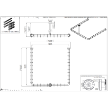 pba 01 Duschstange, 1000x1000x440 U-Form U- Form mit DA aus Nylon