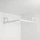 pba 01 Duschstange, L-Form mit Wand- Stützen aus...