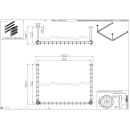 pba 01 Duschvorhangstange, U 1200x1200mm U- Form mit 2 DA...