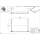 pba 01 Duschvorhangstange, U 1200x1200mm U- Form mit 2 DA 440mm aus Nylon