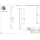 pba 01 Haltegriff, vert. Wandmontage mit Mittelstütze, aus Nylon, 1420mm