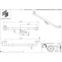 pba 01 Haltegriff mit PRH 1170mm aus Nylon