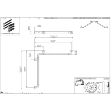 pba 01 Duschhandlauf 960x960mm aus Nylon