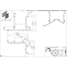 pba 01 Duschhandlauf a R 1160x760x820mm, 2 Brausehalterstange, aus Nylon
