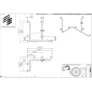 pba 01 Duschhandlauf L 1160x760, mit BH, 2 Stange 820mm,...