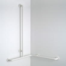 pba 01 Duschhandlauf L 760x760 mit BH, Brausehalterstange 1160mm, aus Nylon
