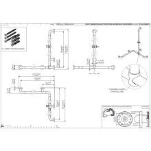 pba 01 Duschhandlauf R 760x760 V Brausehalterstange verschiebbar 1160mm, aus Nylon