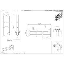 pba 01 Stützklappgriff 700mm aus Nylon