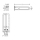 pba 01 Stützklappgriff drehbar 600mm aus Nylon