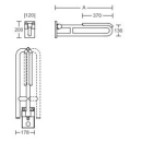 pba 01 Stützklappgriff,dreh,Polster 600 aus Nylon