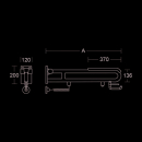 pba 01 Klappgriff PRH,Polster 850mm E- taster aus Nylon,
