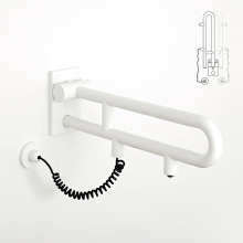 pba 01 Klappgriff drehbar,PRH 850mm mit E- taster aus Nylon