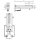 pba 01 Klappgriff drehbar,Polster 850mm mit E- taster aus Nylon