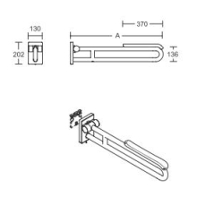 pba 01 Klappgriff abnehmbar,Polster 705 aus Nylon