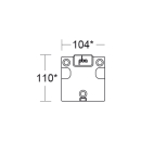 pba Montageplatte 104x110mm