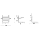 pba 01 Duschsitz, 380x485x415mm einhängbar,...