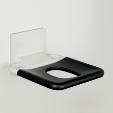 pba 01 Duschsitz mit Hygieneöffnung klappbar, aus Nylon, 380x445mm
