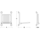 pba 01 Duschsitz, klappbar 536x550x680mm mit...