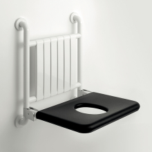 pba 01 Duschsitz, klappbar,Rückenlehne, aus Nylon, 536x550x680mm