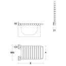 pba 01 Duschsitz, klappbar 380x740mm  für Badewanne,...