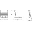 pba 01 Duschsitz, einhäng 380x480x430mm...