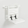 pba 01 Duschsitz, einhäng 383x482x463mm Sitzfläche klappbar, aus Nylon