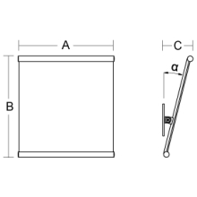 pba 01 Kippspiegel 615x665mmx14 Grad aus Nylon