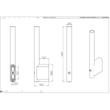 pba 01 Reservepapierhalter für 2 Rollen aus Nylon, 76x290mm