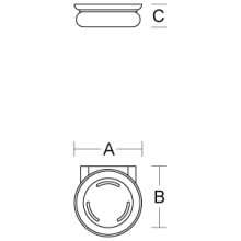 pba 01 Seifenablage 110x115mm aus Nylon