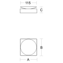 pba 01 Seifenablage 120x120mm aus Nylon