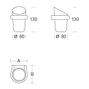 pba 01 Becherhalter 80(105)x113x130mm  mit Becher aus Nylon,