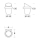 pba 01 Becherhalter 80(105)x113x130mm  mit Becher aus Nylon,