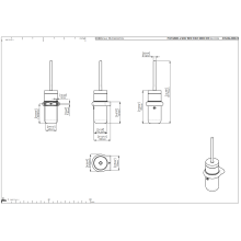 pba 01 WC-Bürstengarnitur 380mm  Durchmesser 80mm, aus Nylon