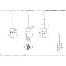 pba 01 WC-Bürstengarnitur 520mm Durchmesser 80mm, aus Nylon
