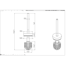 pba 01 WC-Bürste für Art 4CN.486.0000, aus Nylon, 330mm