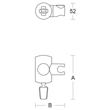 pba 01 Brausehalter aus Nylon, 140x93mm