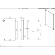 pba 01 Wandspiegel 600x950mm mit Nylonhalterungen