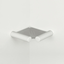 pba 01 Eckablage aus Glas, Nylon Halterungen, 190x190mm