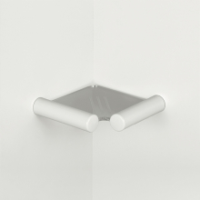 pba 01 Eckablage aus Plexiglas, Nylon Halterungen, 190x190mm