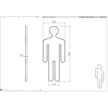 pba 01 Symbol Herren aus Nylon 150x60mm