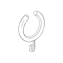 pba 01 Duschvorhangring aus Nylon