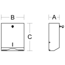 pba Papierhandtuchspender aus E-Stahl lackiert,...