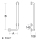 pba 01 Haltegriff AP rechts 220x520mm, Adipose, aus Nylon