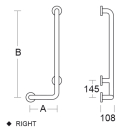 pba 01 Haltegriff AP rechts, 300X520, Adipose, mit BRH,...
