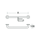 pba 01 Haltergriff AP mit PRH 530mm, aus Nylon