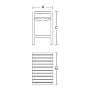 pba 01 Bank 597x383x620mm, aus Nylon