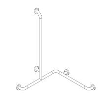 pba 01 Duschhandlauf AS rechts 760x760, Anti-Suizid, BH-Stange 1160mm, aus Nylon