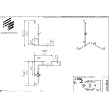 pba 01 Handlauf AS 760x760x1160mm, links, aus Nylon, mit Brausehalter