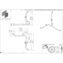 pba 01 Handlauf AS 760x1185x1160mm, rechts, aus Nylon, 760x1185x1160mm